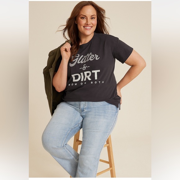 Maurice’s Glitter And Dirt Graphic Tee 2X - Picture 5 of 7